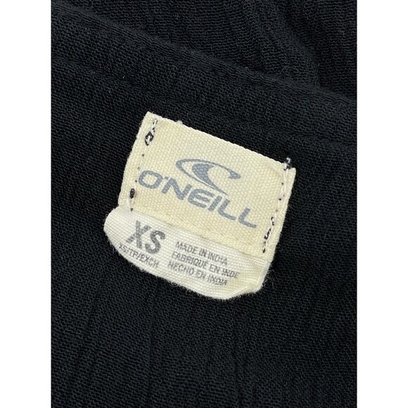 O'Neill Womens XS Beach Swimsuit Cover Up Boho Style Black Embroidery Surf Dress - Picture 10 of 12